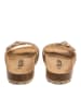 billowy Pantoletten in Gold