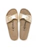 billowy Pantoletten in Gold
