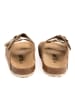 billowy Leren slippers bruin