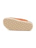 billowy Leder-Pantoletten in Orange