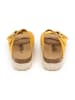 billowy Leren slippers geel