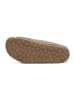 billowy Leren slippers beige