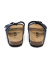 billowy Leren slippers donkerblauw