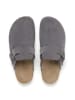 billowy Leren clogs grijs