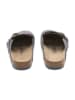 billowy Leren clogs grijs