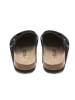 billowy Leren clogs zwart