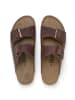 billowy Leren slippers bruin