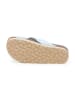 billowy Leren slippers lichtblauw