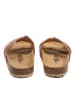 billowy Leren slippers lichtroze