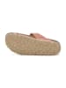 billowy Leren teenslippers lichtroze