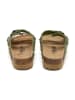 billowy Leren slippers groen