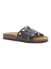 billowy Leren slippers zwart