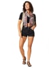 Aller Simplement Schal in Dunkelblau/ Bunt - (L)180 x (B)50 cm