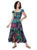 Aller Simplement Jurk zwart/blauw/roze