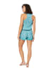 Aller Simplement Jumpsuit in Türkis/ Weiß