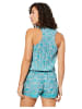 Aller Simplement Jumpsuit in Türkis/ Weiß