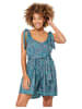 Aller Simplement Jumpsuit in Türkis/ Weiß
