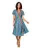 Aller Simplement Kleid in Blau/ Rot
