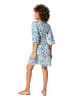 Aller Simplement Jurk turquoise/lichtroze