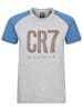 CR7 Piżama w kolorze niebiesko-jasnoszarym