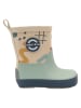 mikk-line Barfuß-Gummistiefel in Beige/ Mint