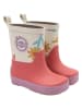 mikk-line Barfuß-Gummistiefel in Beige/ Koralle