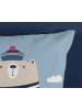 Good Morning Renforcé beddengoedset "Captain" lichtblauw/zwart