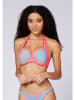 Chiemsee Bikini-Oberteil "AOP" in Pink/ Blau