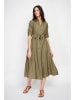 Le Jardin du Lin Leinen-Kleid in Khaki