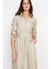 Le Jardin du Lin Leinen-Kleid in Beige