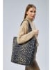 Lucky Bees Shopper in Beige/ Schwarz - (B)35 x (H)40 x (T)15 cm