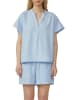 QS by S. Oliver Musselin-Bluse in Hellblau