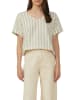 s.Oliver Shirt in Beige/ Weiß
