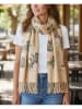 MENTHE À L'O Schal in Beige/ Schwarz - (L)170 x (B)85 cm