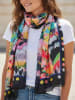 MENTHE À L'O Schal in Schwarz/ Bunt - (L)170 x (B)85 cm