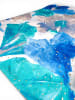 MENTHE À L'O Schal in Blau/ Türkis/ Grau - (L)170 x (B)85 cm