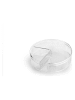 Ibili 2-delige set: kaasdoos beige/bruin - Ø 10 cm