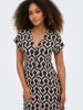 ONLY Kleid in Schwarz/ Beige