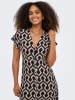 ONLY Kleid in Schwarz/ Beige
