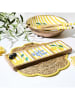 Summertime Serveerbord "Dolce Vita" bruin/geel - (B)40 x (H)14 x (D)2,5 cm