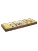 Summertime Serveerbord "Dolce Vita" bruin/geel - (B)40 x (H)14 x (D)2,5 cm