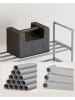Songmics Schoenenkast lichtgrijs - (B)45 x (H)174 x (D)30 cm