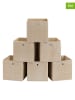 SONGMICS 5-delige set: opbergdozen beige - (B)30 x (H)30 x (D)30 cm