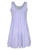 Blue Effect Jurk paars/wit