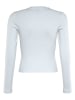 Blue Effect Longsleeve in Weiß