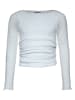 Blue Effect Longsleeve in Weiß