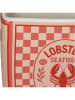 Kersten Wazon "Book Lobster" w kolorze czerwonym - 15 x 18 x 5,5 cm