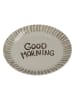 Kersten 2-delige set: ontbijtborden ''Good Morning'' crème/lichtbruin - Ø 20,5 cm