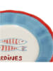 Kersten 2er-Set: Frühstücksteller ''Sardines'' in Blau/ Rot - Ø 21 cm