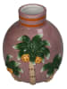 Kersten Vaas ''Palm Tree'' roze/groen - (B)14 x (H)16 x (D)13 cm